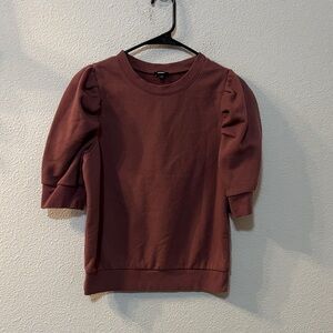 Express Puff Sleeve Short Sleeve Sweatshirt
